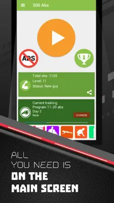 300 sit-ups abs workout android App screenshot 0
