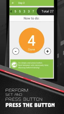 300 sit-ups abs workout android App screenshot 3